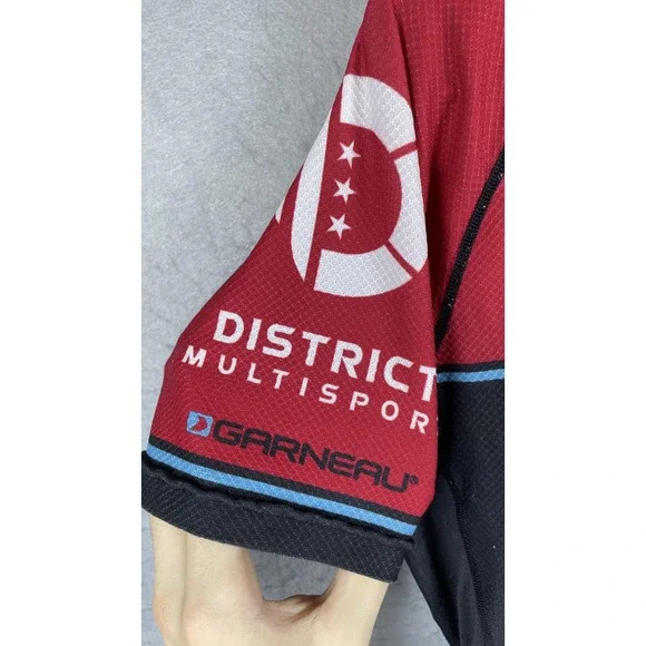 Louis Garneau District Multisport Cycling Jersey Mens Medium Full Zip Bike Shirt - Picture 3 of 9